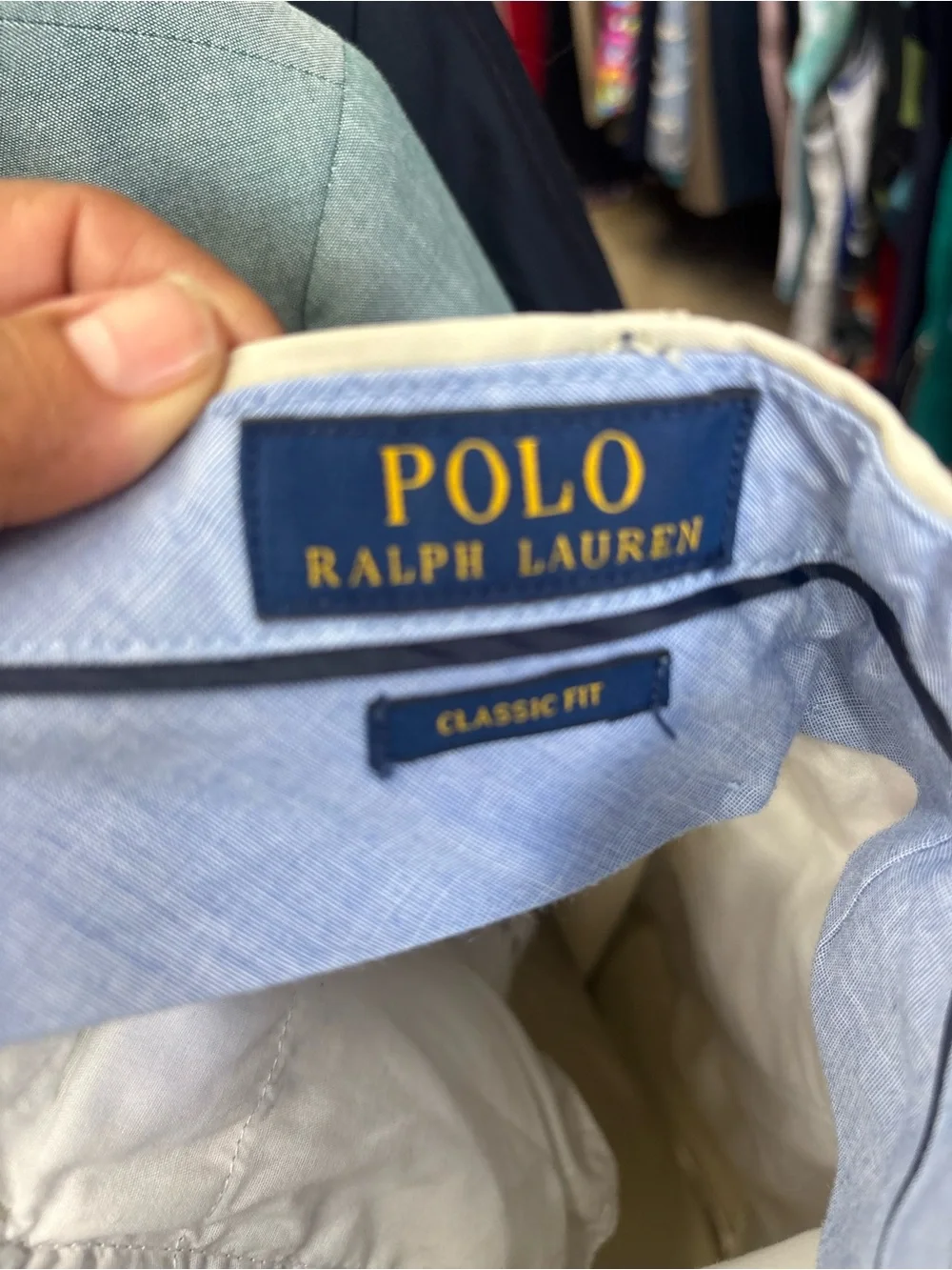 Polo by Ralph Lauren Light Beige Flat Front Men's Shorts